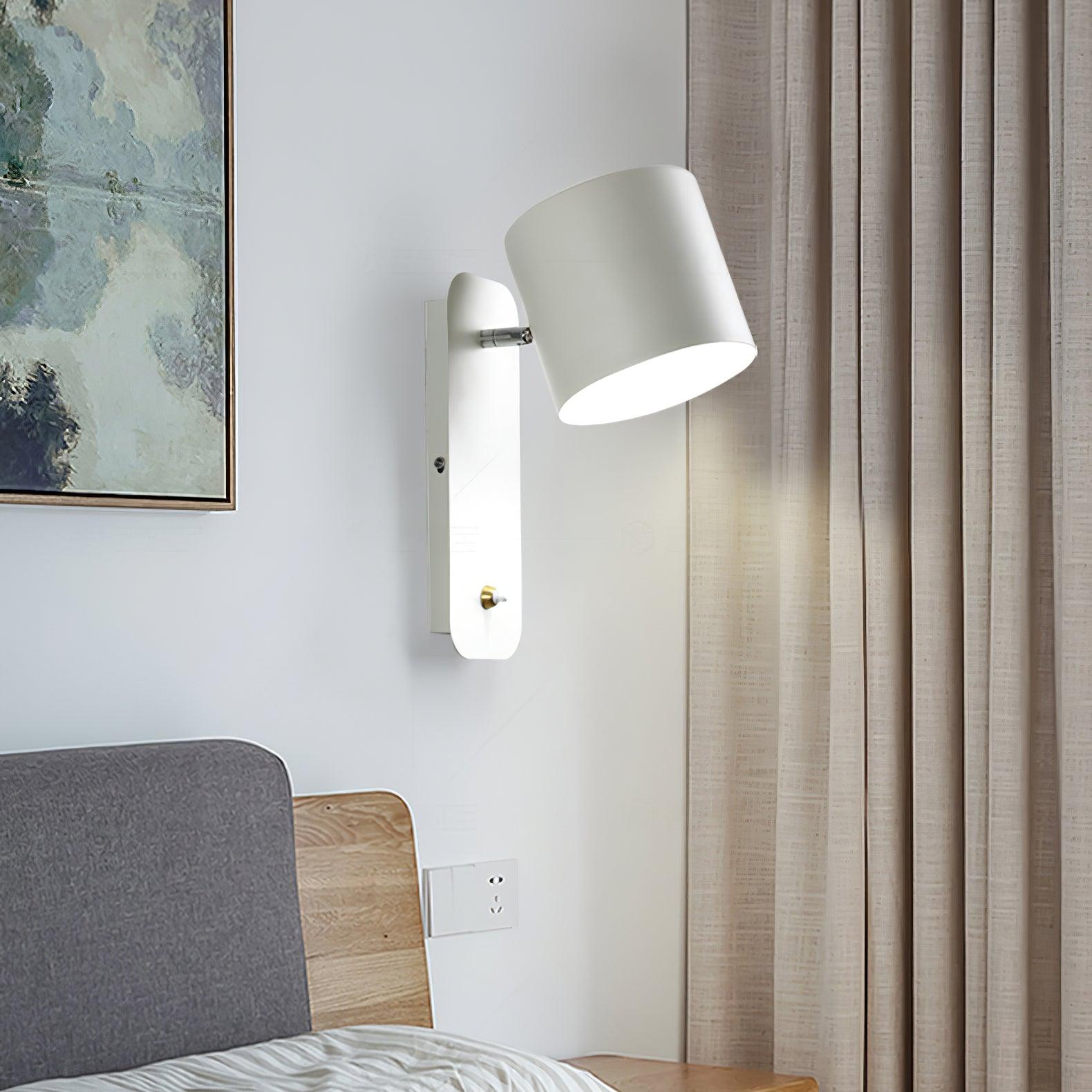 Wandlamp Scandinavisch met Draaibare Kap 350° en Ingebouwde Schakelaar