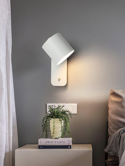 Wandlamp Scandinavisch met Draaibare Kap 350° en Ingebouwde Schakelaar