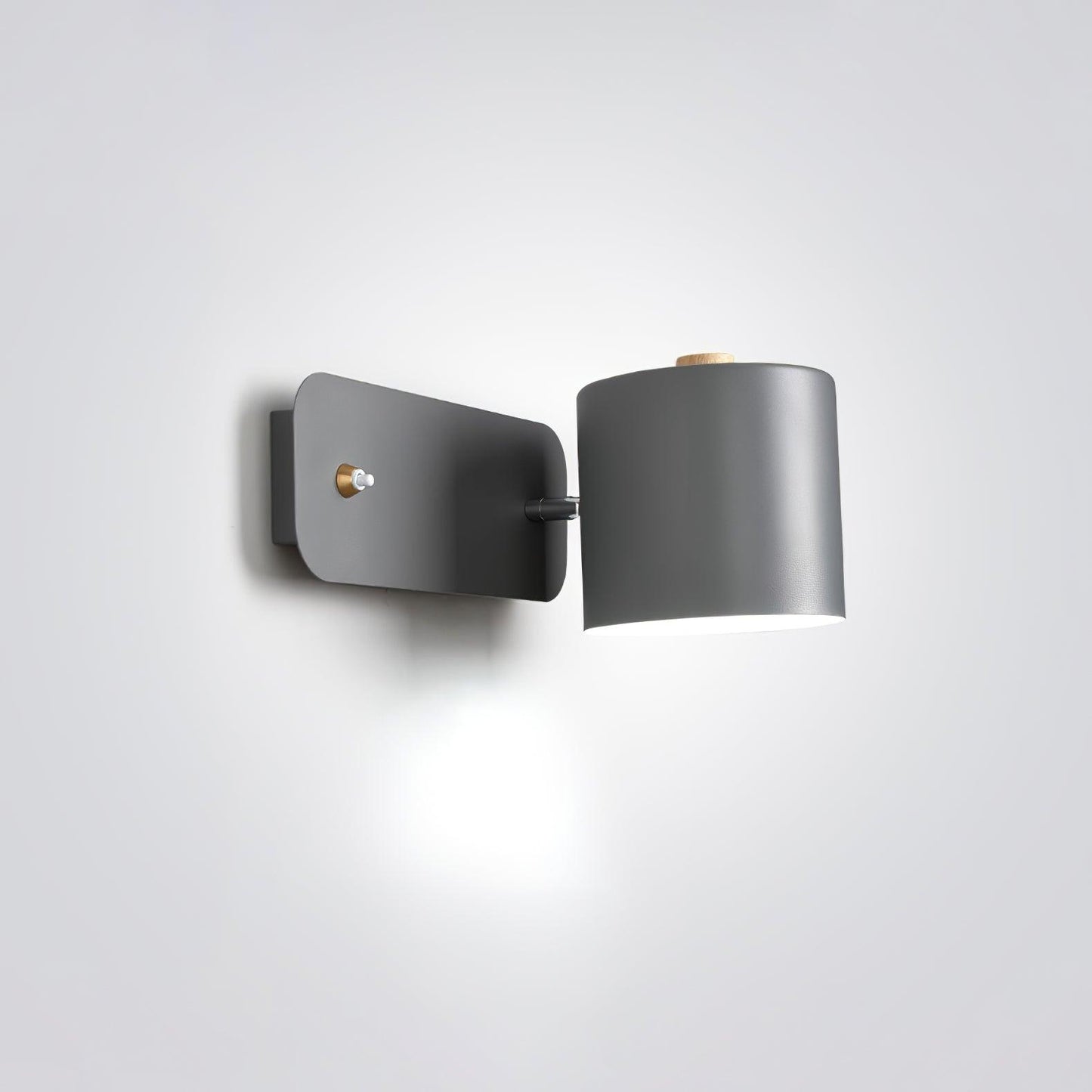 Wandlamp Scandinavisch met Draaibare Kap 350° en Ingebouwde Schakelaar