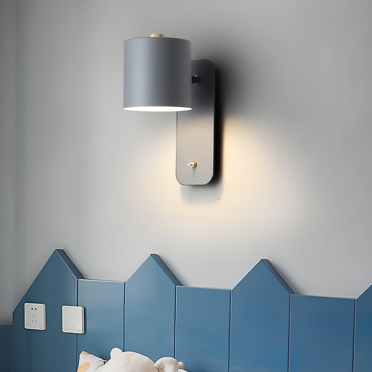 Wandlamp Scandinavisch met Draaibare Kap 350° en Ingebouwde Schakelaar