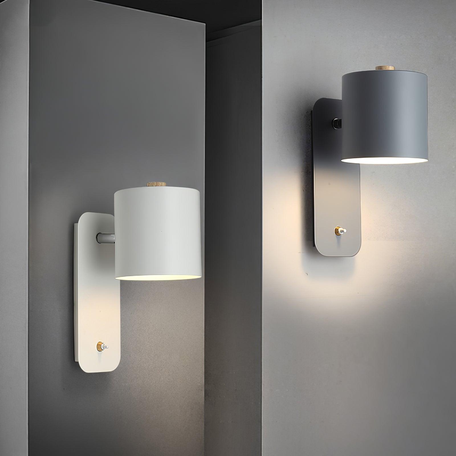 Wandlamp Scandinavisch met Draaibare Kap 350° en Ingebouwde Schakelaar