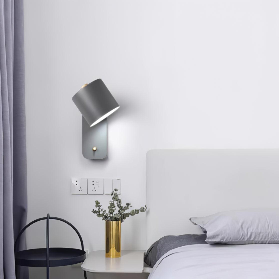 Wandlamp Scandinavisch met Draaibare Kap 350° en Ingebouwde Schakelaar