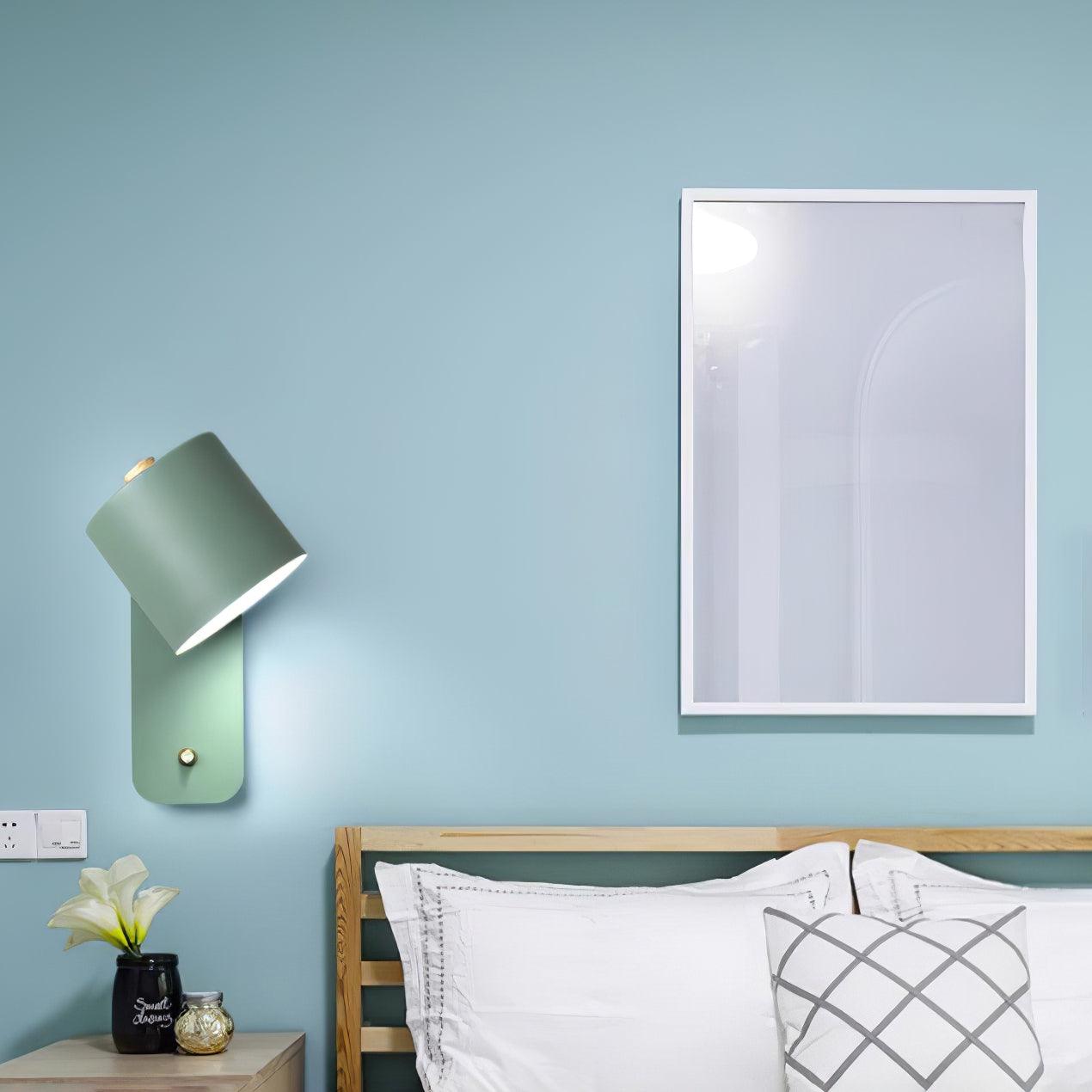 Wandlamp Scandinavisch met Draaibare Kap 350° en Ingebouwde Schakelaar