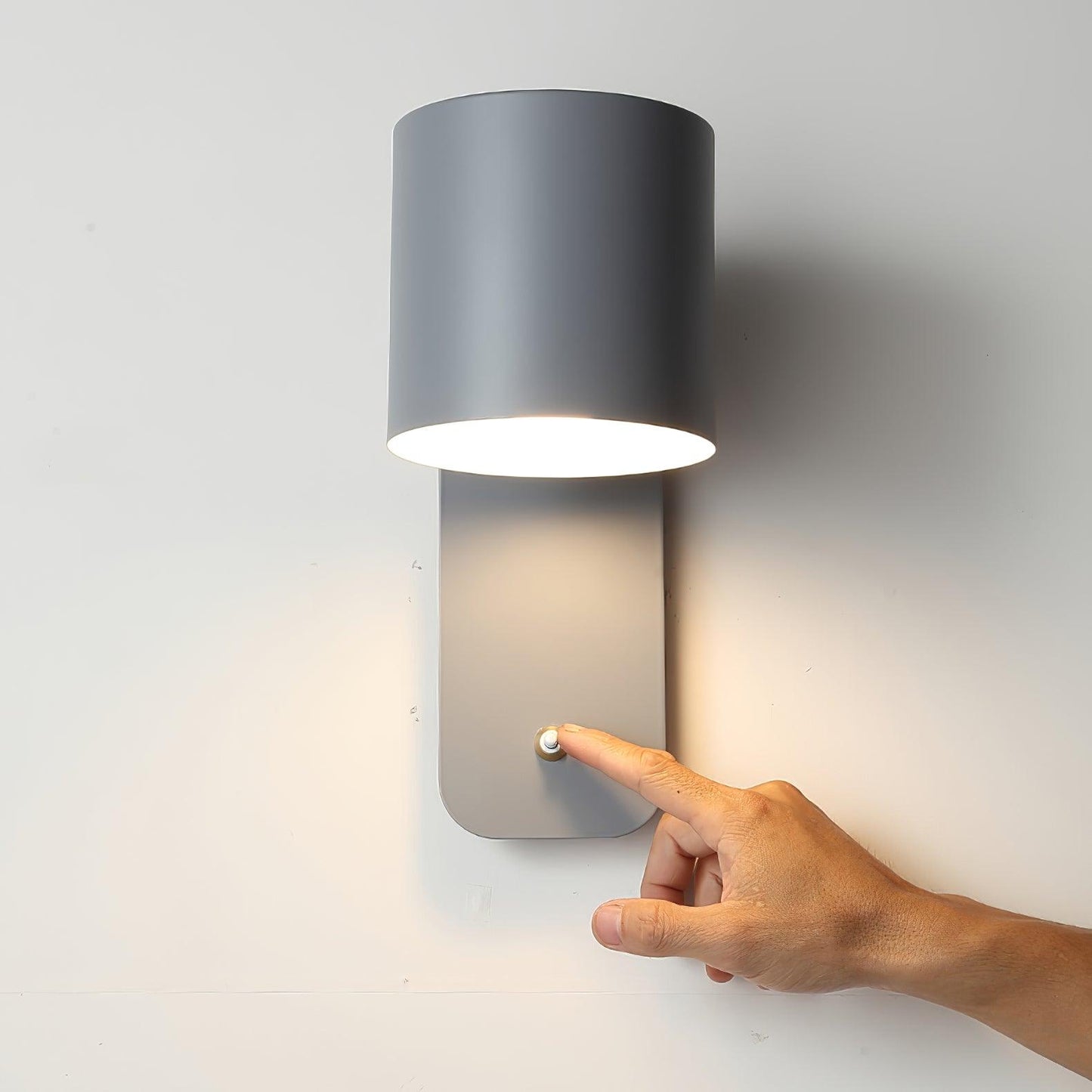 Wandlamp Scandinavisch met Draaibare Kap 350° en Ingebouwde Schakelaar