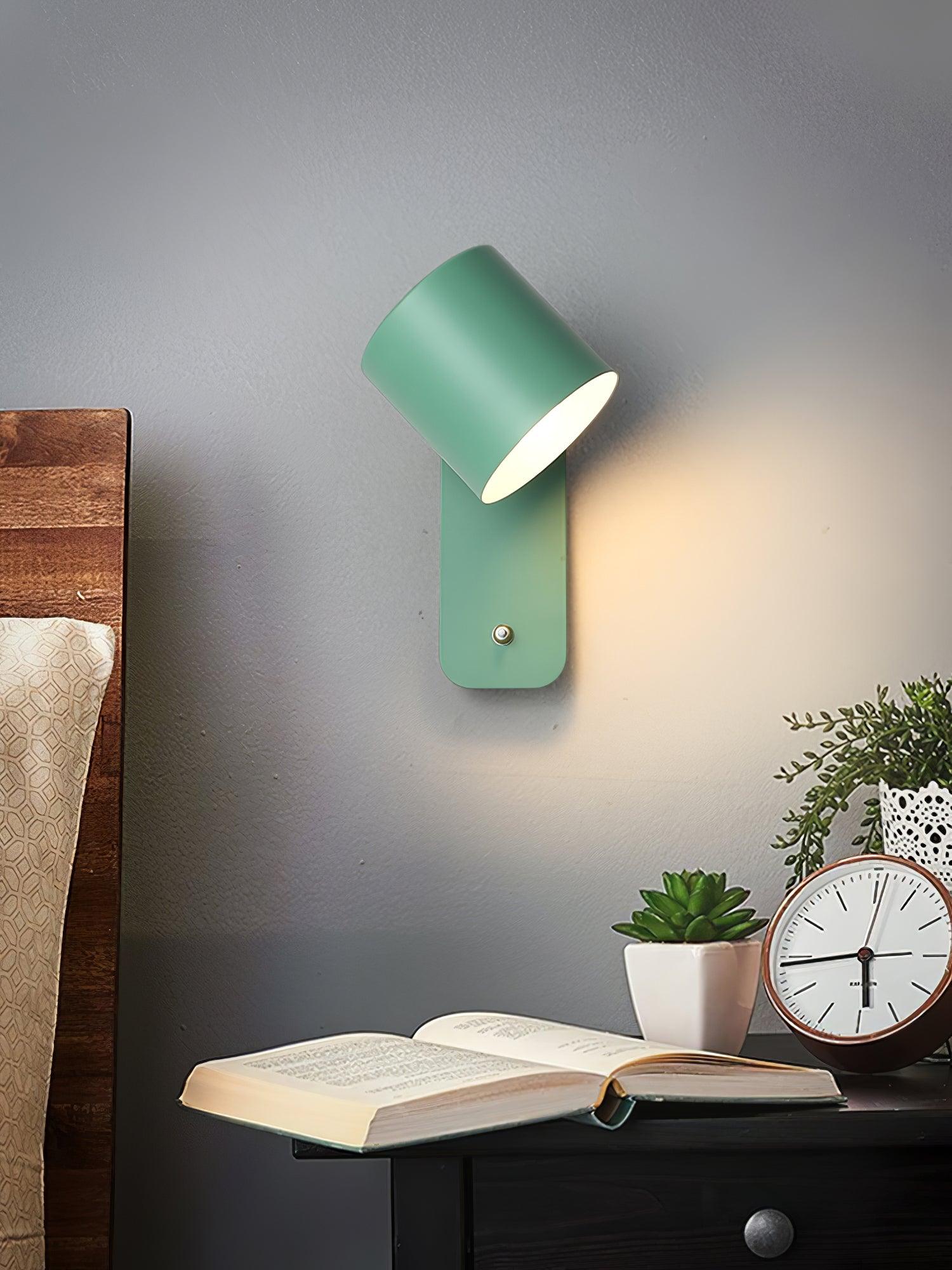 Wandlamp Scandinavisch met Draaibare Kap 350° en Ingebouwde Schakelaar