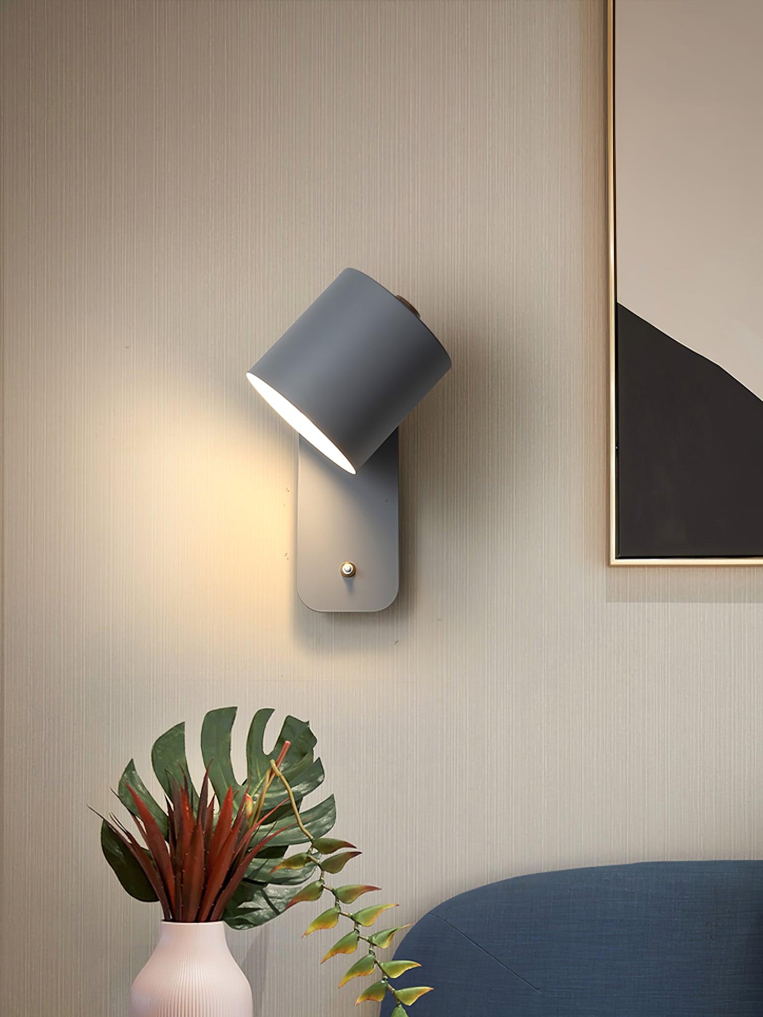 Wandlamp Scandinavisch met Draaibare Kap 350° en Ingebouwde Schakelaar
