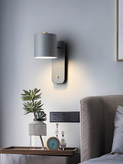 Wandlamp Scandinavisch met Draaibare Kap 350° en Ingebouwde Schakelaar
