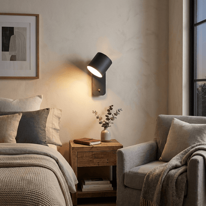 Wandlamp Scandinavisch met Draaibare Kap 350° en Ingebouwde Schakelaar