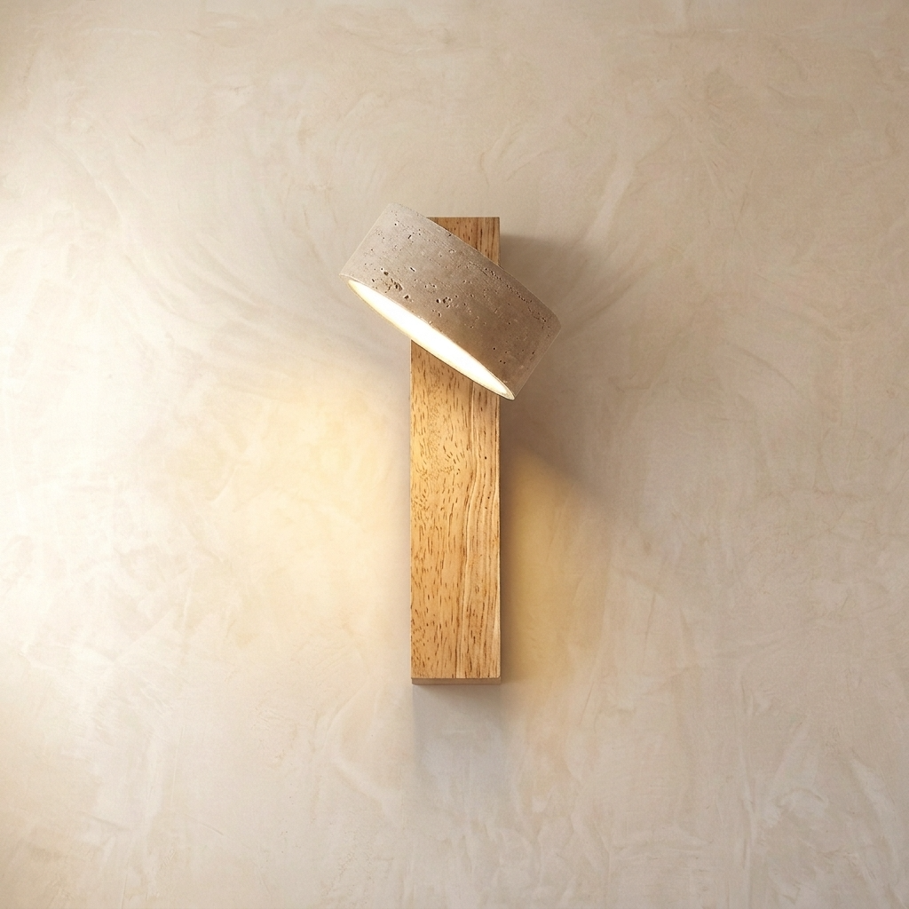 Wandlamp Scandinavisch met Draaibare Kap en Trekschakelaar