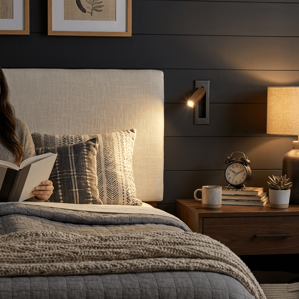 Wandlamp Slaapkamer Minimalistisch LED Leeslamp Inbouw met Schakelaar