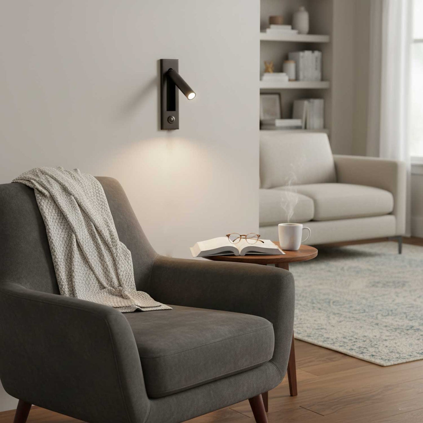 Wandlamp Slaapkamer Minimalistisch LED Leeslamp Inbouw met Schakelaar