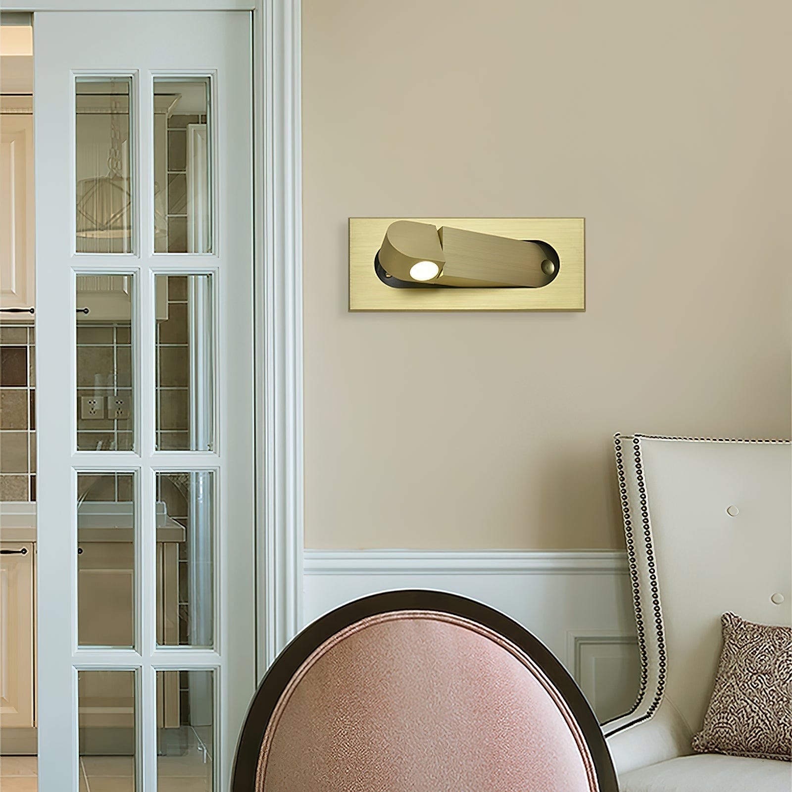 Wandlamp Slaapkamer Minimalistisch LED Leeslamp met Inbouw Drukknop