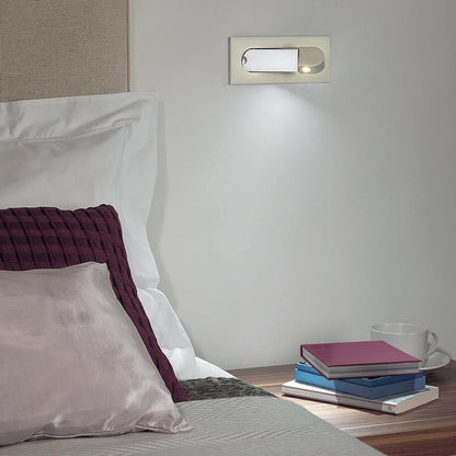Wandlamp Slaapkamer Minimalistisch LED Leeslamp met Inbouw Drukknop