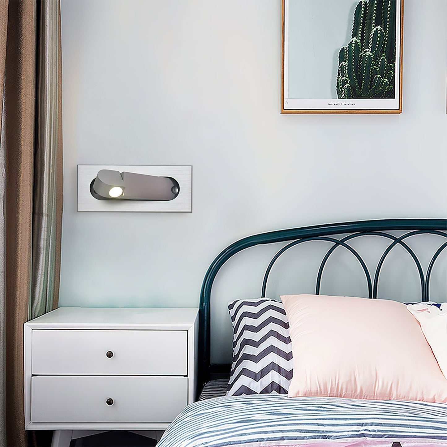 Wandlamp Slaapkamer Minimalistisch LED Leeslamp met Inbouw Drukknop