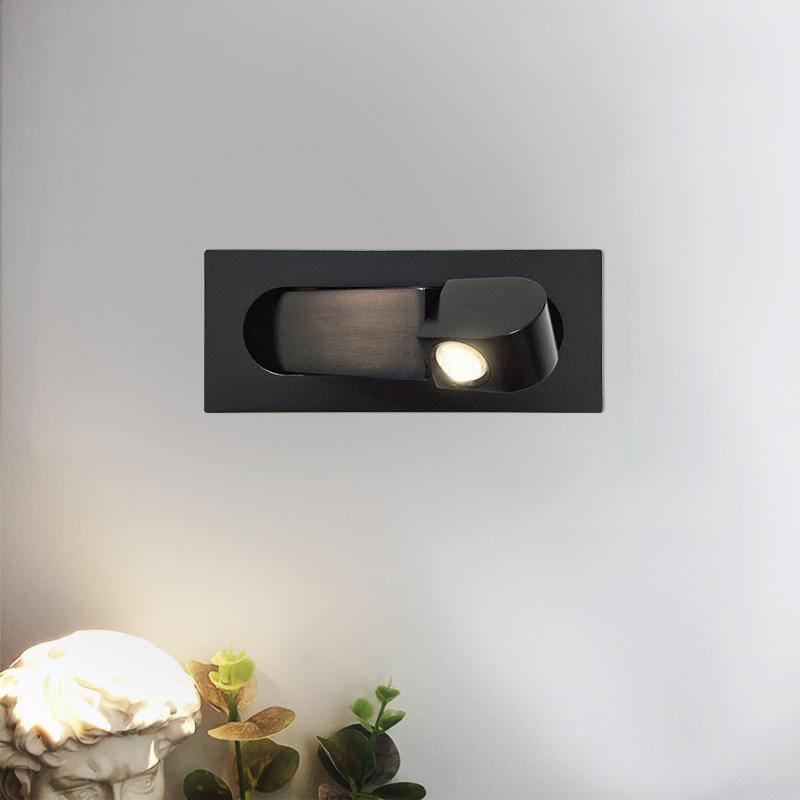 Wandlamp Slaapkamer Minimalistisch LED Leeslamp met Inbouw Drukknop