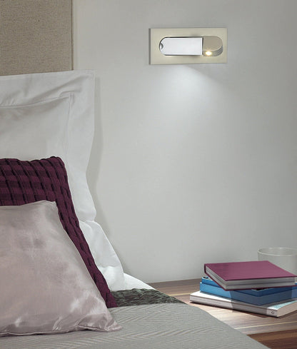 Wandlamp Slaapkamer Minimalistisch LED Leeslamp met Inbouw Drukknop