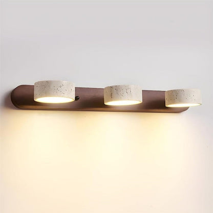Wandlamp Travertine Japandi Draaibaar met Meerdere Lichtpunten