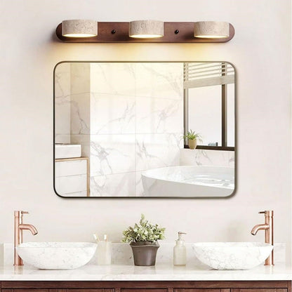 Wandlamp Travertine Japandi Draaibaar met Meerdere Lichtpunten