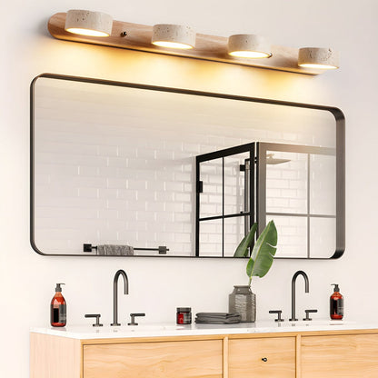 Wandlamp Travertine Japandi Draaibaar met Meerdere Lichtpunten
