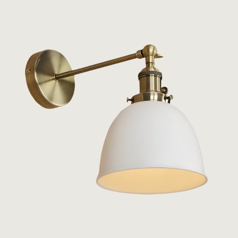 Wandlamp Vintage met Koepelkap en Verstelbare Arm