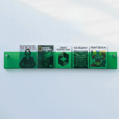 Wandplank voor Tijdschriften en Boeken met Zwevend Acryl Effect