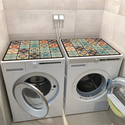 Wasmachine Beschermmat met Antislip Onderkant en Bohemian Print