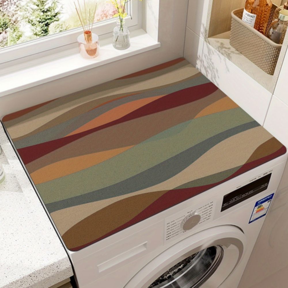 Wasmachine Beschermmat met Antislip Onderkant en Bohemian Print