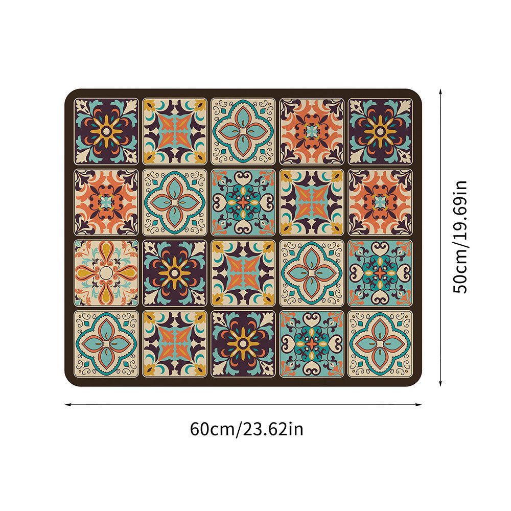 Wasmachine Beschermmat met Antislip Onderkant en Bohemian Print