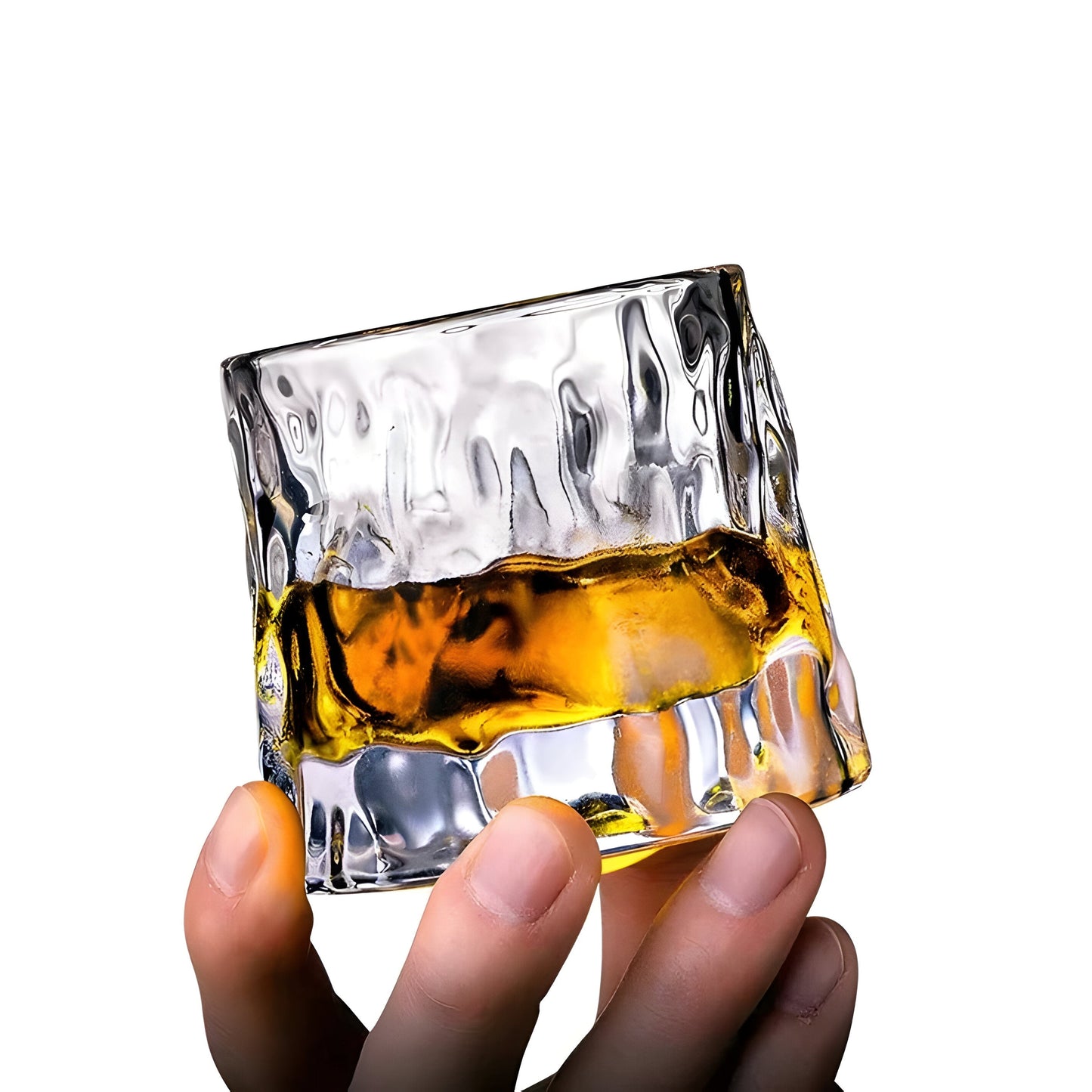Whiskyglас met 360° Draaibaar Design en Gestructureerde Wand